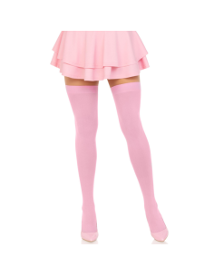 LEG AVENUE - NYLON THIGH HIGHS PINK