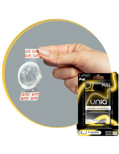 UNIQ - PULL LATEX FREE CONDOMS WITH STRIPS 3 UNITS 2
