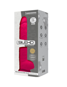 SILEXD - MODEL 1 REALISTIC PENIS PREMIUM SILEXPAN SILICONE FUCHSIA 38 CM 2