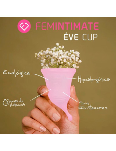 FEMINTIMATE - EVE NEW SILICONE MENSTRUAL CUP - SIZE M