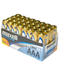 MAXELL - Baterijos AAA LR03, 32 UDS