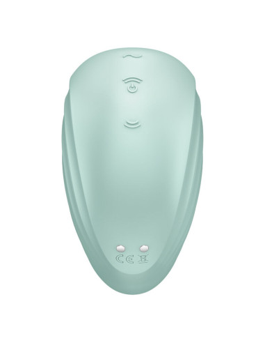 SATISFYER - PEARL DIVER AIR PULSE STIMULATOR and VIBRATOR GREEN
