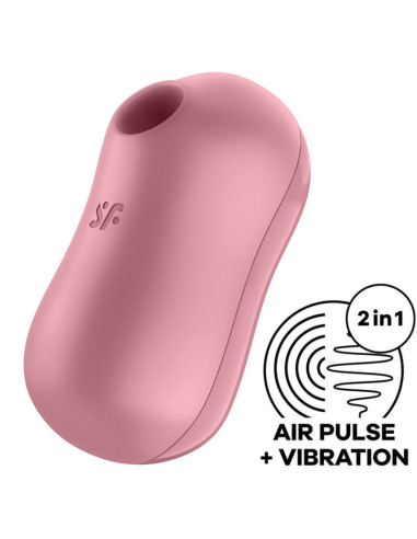 SATISFYER - COTTON CANDY AIR PULSE STIMULATOR and VIBRATOR LILAC