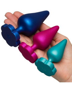 ROMP - LUSTER ANAL TRAINING KIT S-M-L WITH FLOWER-SHAPED BASE 2