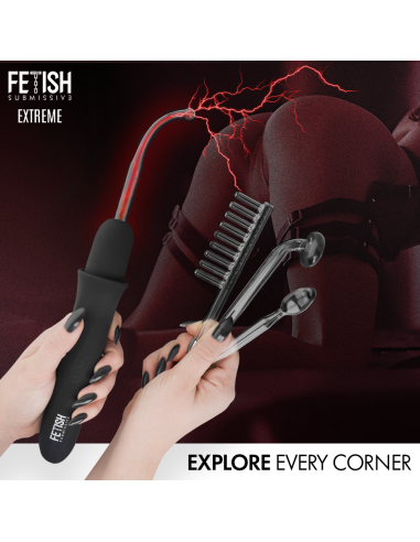 FETISH SUBMISSIVE - Aukšto dažnio elektrostimuliacijos lazdelė