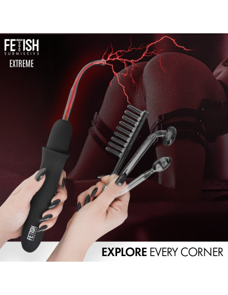 FETISH SUBMISSIVE - Aukšto dažnio elektrostimuliacijos lazdelė