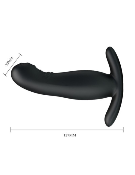 MR PLAY - ĮKRAUNAMAS JUODAS PROSTATOS MASAŽUOTUVAS