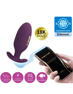 PRETTY LOVE - JEFFERSON APP CONTROLLED ANAL PLUG PURPLE
