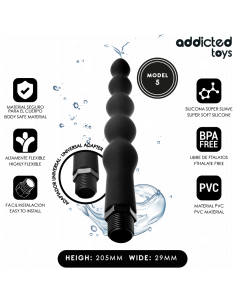 ADDICTED TOYS - ANALINIS VALIKLIS SU UNIVERSALIU ADAPTERIU, MODELIS 5