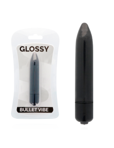 GLOSSY - PLONAS VIBRUOJAMAS JUODAS