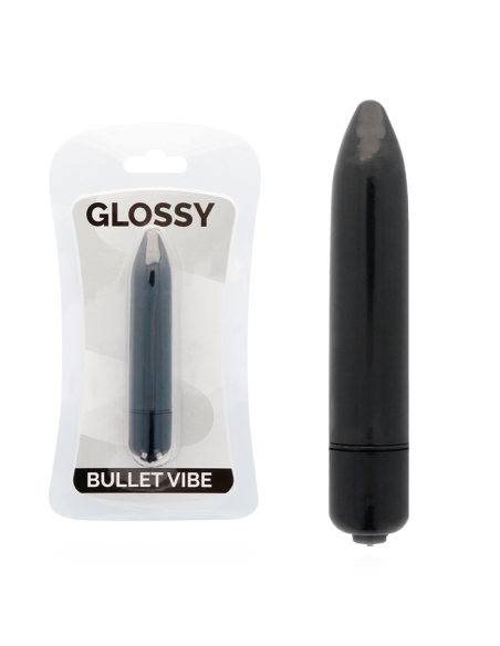GLOSSY - PLONAS VIBRUOJAMAS JUODAS