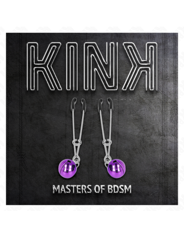 KINK - THIN BELL NIPPLE CLAMPS PURPLE 7 CM