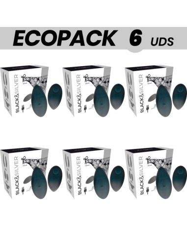 ECOPACK 6 UNITS - BLACKandSILVER ZARA REMOTE CONTROL STIMULATOR