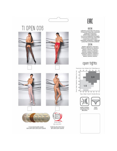 PASSION - TIOPEN 006 WHITE TIGHTS 1-2 30 DEN
