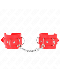 KINK - 3 D-RING WRIST RESTRAINTS ADJUSTABLE RED 17.5-25 CM X 6 CM 2