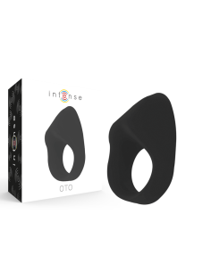 INTENSE - OTO BLACK įkraunamas vibratoriaus žiedas