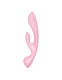 SATISFYER - TRIPLA OH HIBRIDINĖ VIBRACIJA, ROŽINIS 2