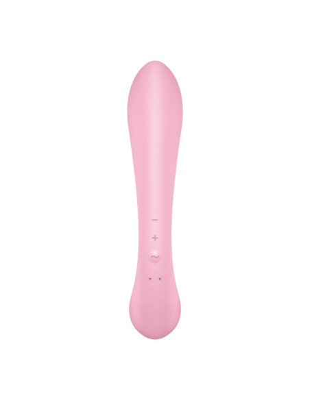 SATISFYER - TRIPLA OH HIBRIDINĖ VIBRACIJA, ROŽINIS
