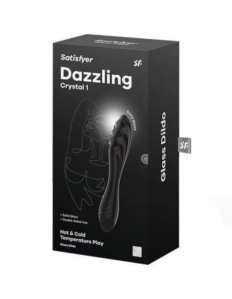 SATISFYER  - AKINANČIAS KRISTALINIS JUODAS