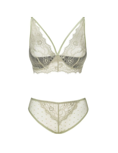 LIVCO CORSETTI FASHION - PINE LC 90667 BRA PANTY KHAKI