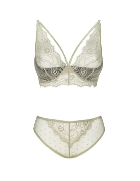 LIVCO CORSETTI FASHION - PINE LC 90667 BRA PANTY KHAKI