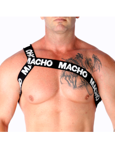 MACHO - ROMAN HARNESS WHITE L-XL
