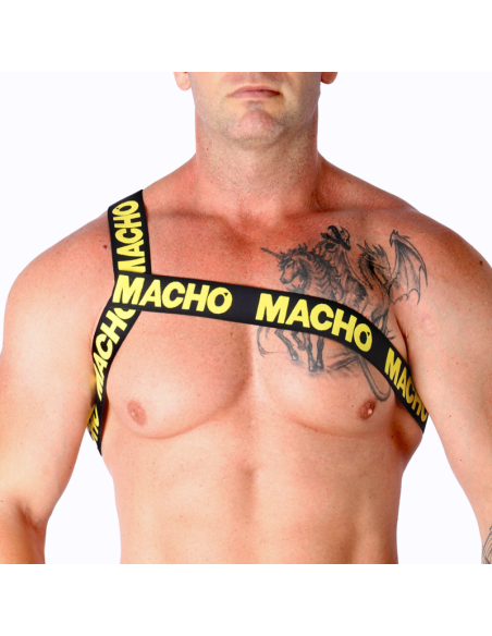 MACHO - ROMAN HARNESS WHITE L-XL