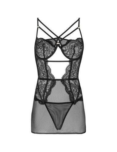 LIVCO CORSETTI FASHION - BARIRIN LC 90633 SHIRT PANTY BLACK L-XL