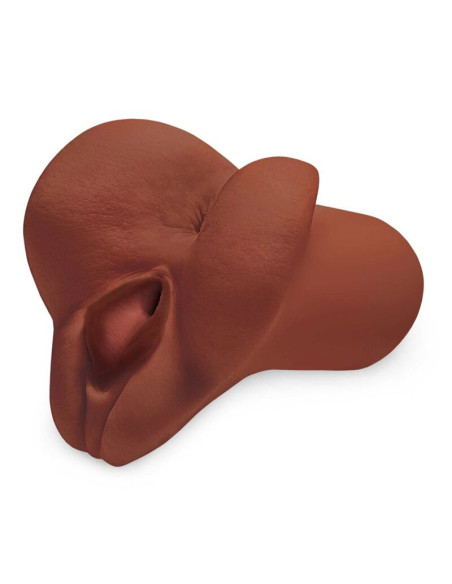 PDX PLUS - PICK YOUR PLEASURE DOUBLE BROWN MASTURBATOR