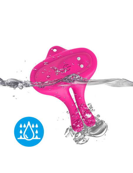 ARMONY - RABBIT SHAPE VIBRATION MAGNETIC NIPPLE CLAMPS PINK