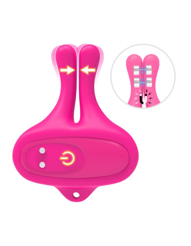 ARMONY - RABBIT SHAPE VIBRATION MAGNETIC NIPPLE CLAMPS PINK