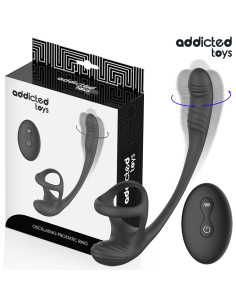 ADDICTED TOYS - ANALINIS KOLIKAS SU VIBRACIJA, 360º SVYRAVIMU IR SĖKLIDĖS STIMULIATORIUMI