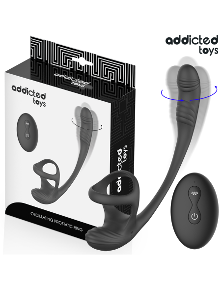 ADDICTED TOYS - ANALINIS KOLIKAS SU VIBRACIJA, 360º SVYRAVIMU IR SĖKLIDĖS STIMULIATORIUMI