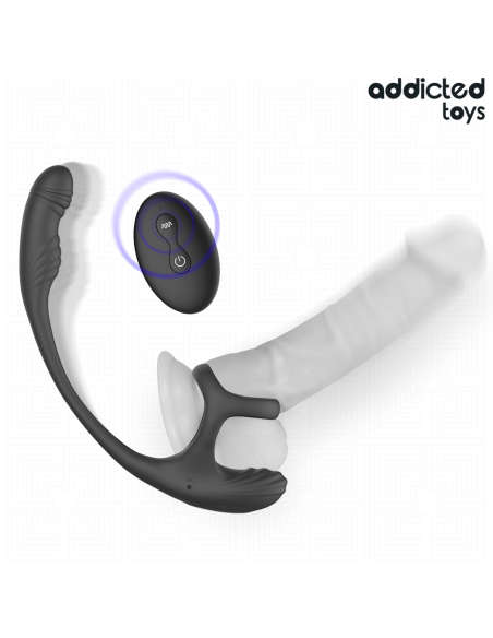 ADDICTED TOYS - ANALINIS KOLIKAS SU VIBRACIJA, 360º SVYRAVIMU IR SĖKLIDĖS STIMULIATORIUMI