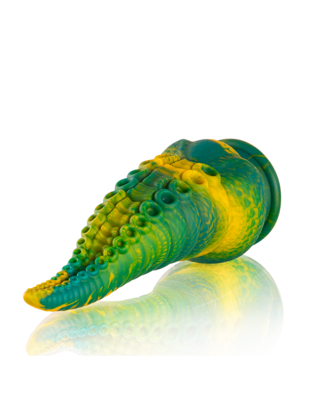 EPIC - CETUS GREEN čiuptuvinis dildo, didelis dydis