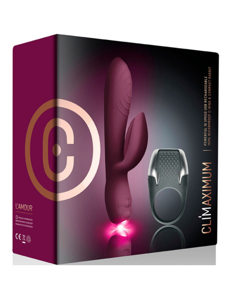 CLIMAXIMUM - LAMOUR KIT RABBIT VIBRATOR LED COCK RING