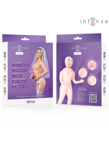 INTENSE DOLLS - IRINA INFLATABLE DOLL WITH THREE ORIFICES
