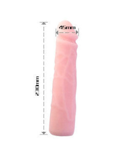 BAILE - REALISTIŠKAS ODOS LYTĖJIMO SILIKONINIS DILDO 23 CM 2