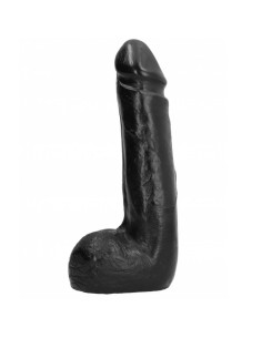 ALL BLACK - SOFT BLACK REALISTIC DILDO 20 CM 2