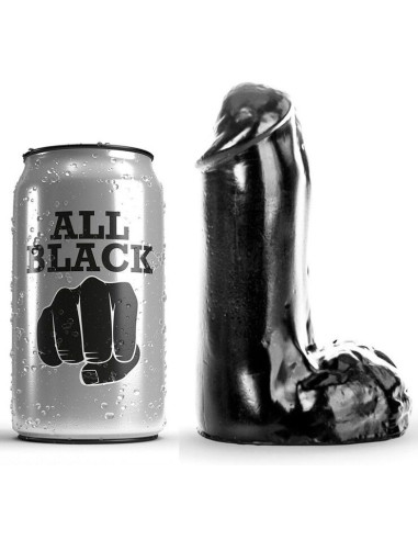 ALL BLACK - REALISTINIS DILDO 13 CM