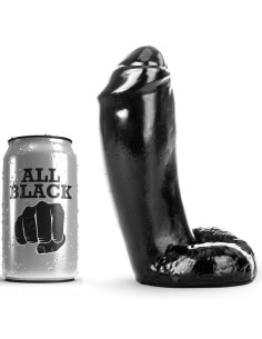 ALL BLACK - DILDO REALISTIC 18 CM