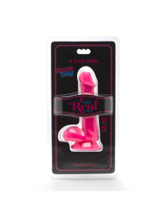 GET REAL - HAPPY DICKS DILDO 12 CM KAMUOLIAI ROŽINIAI 2