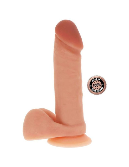 GET REAL - SILIKONINIS DILDO 20,5 CM SU KAMUOLIUKAIS ODOS FORMA