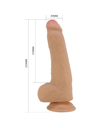 PRETTY LOVE – „Draco“ realistiškas dildo, 23 cm, kūno apimtis