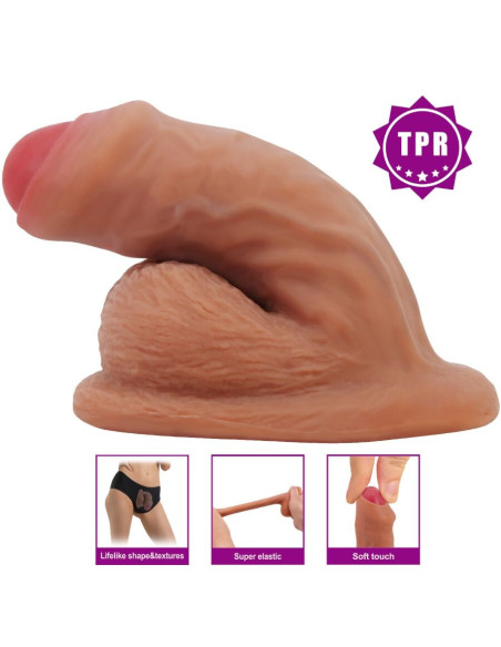 PRETTY LOVE - WARNELL ULTRA REALISTIC AND ELASTIC DILDO 9.5 CM MULATO