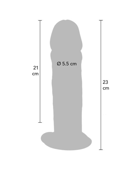GET REAL - DELUXE STORAS DVIGUBOS TANKIO TPE DONG 23 CM
