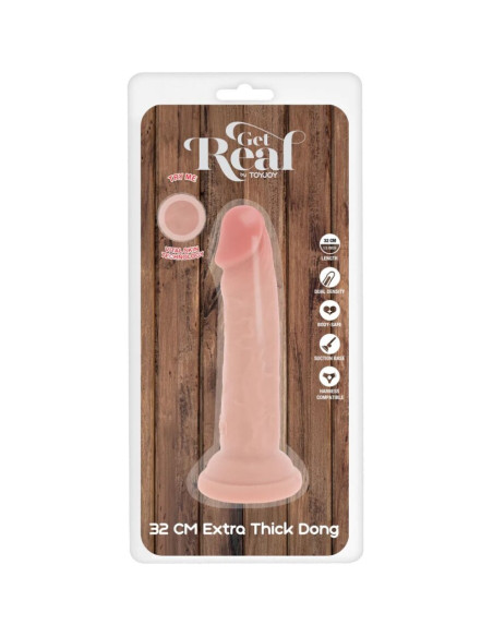 GET REAL - DELUXE THICK DOUBLE-DENSITY TPE DONG 32 CM