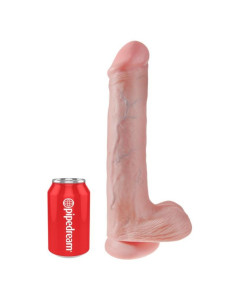 KING COCK - REALISTIC DILDO WITH TESTICLES AND SUCTION CUP 38 CM FLESH