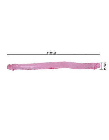 BAILE - PINK DOUBLE DONG 44.5 CM