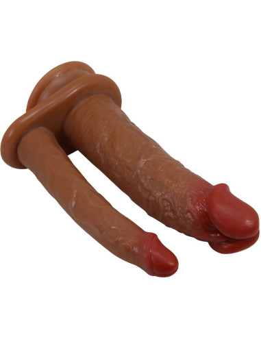 PRETTY LOVE – „Hulbert“ dvigubas realistiškas dildo su vibruojančiu mulato